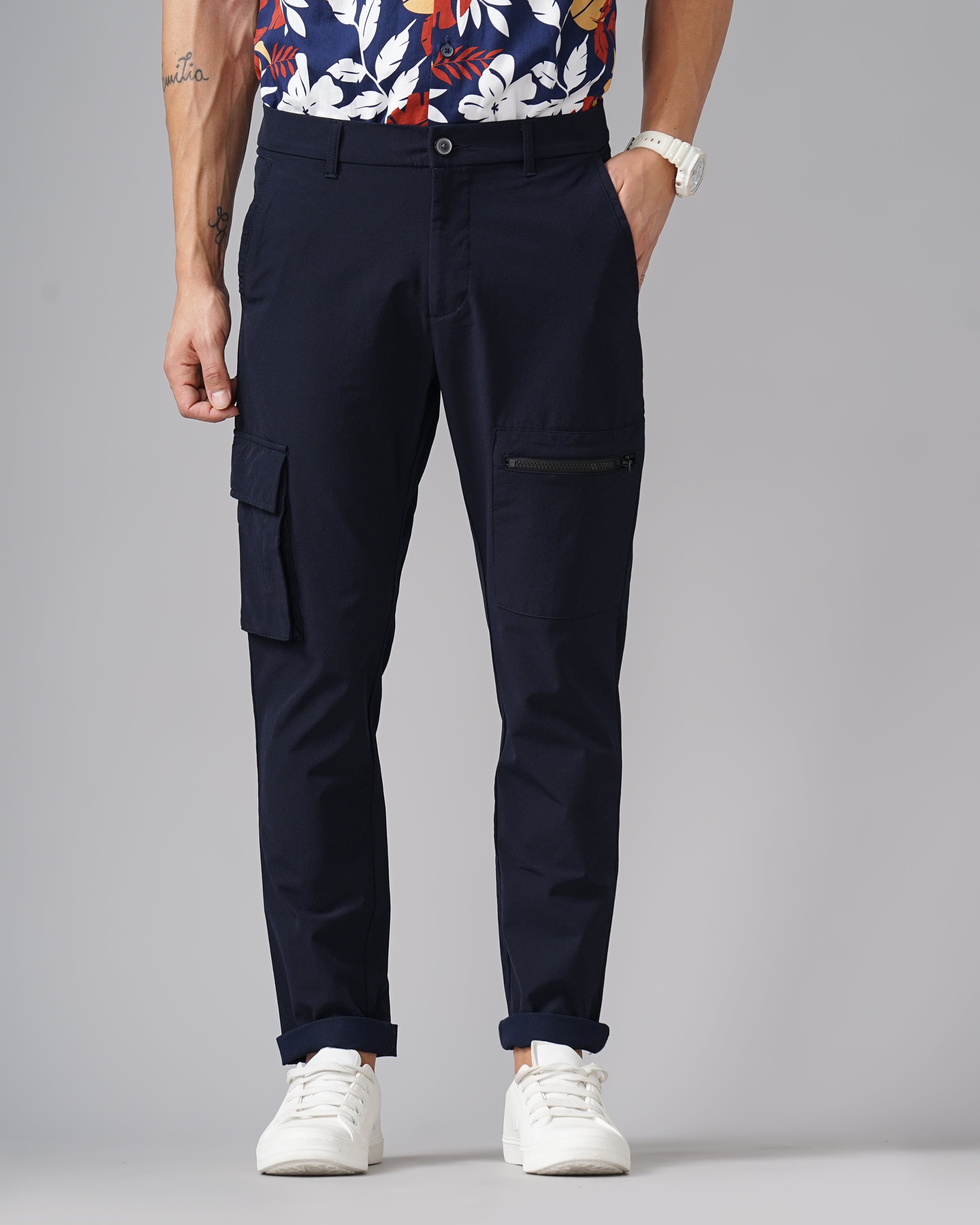 MEN'S CARGO STRETCHABLE CHINOS