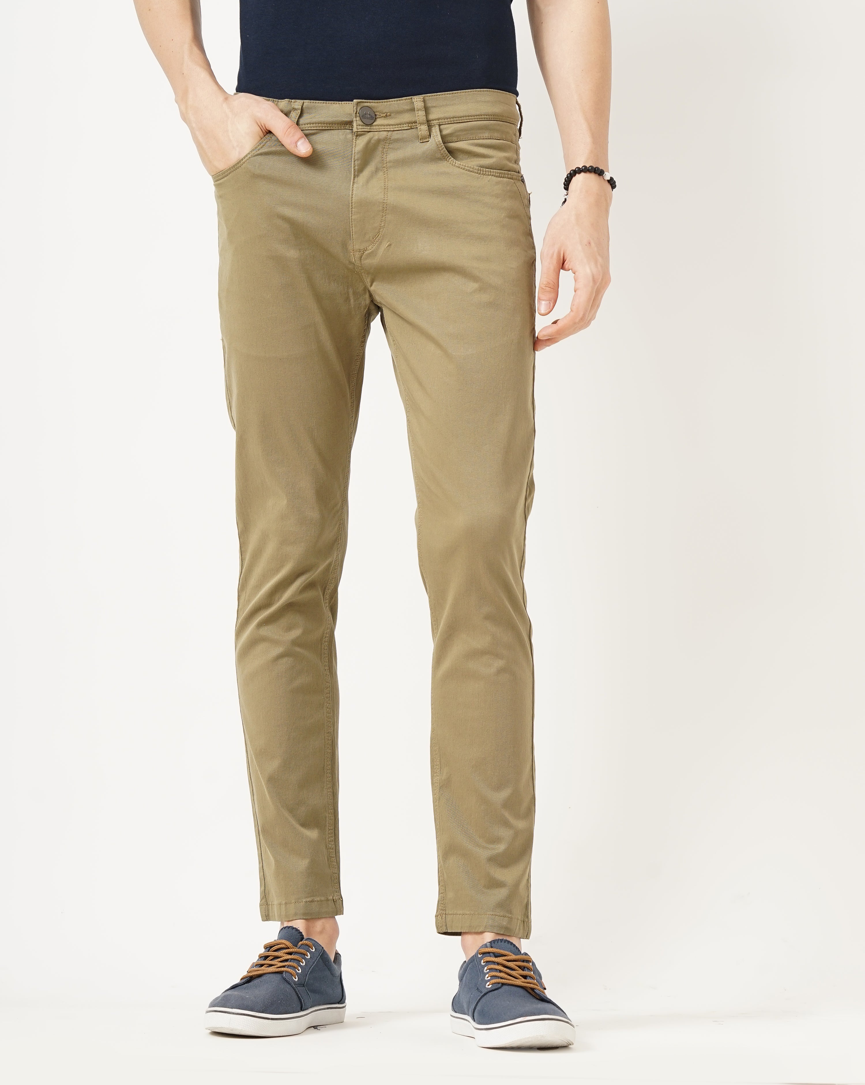 MEN'S ANKLE FIT CASUAL CHINOS