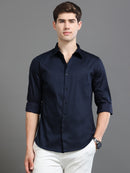 Men Satin Slim Fit Shirt