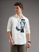 Men Smart Slim Fit Printed Casual Shirt