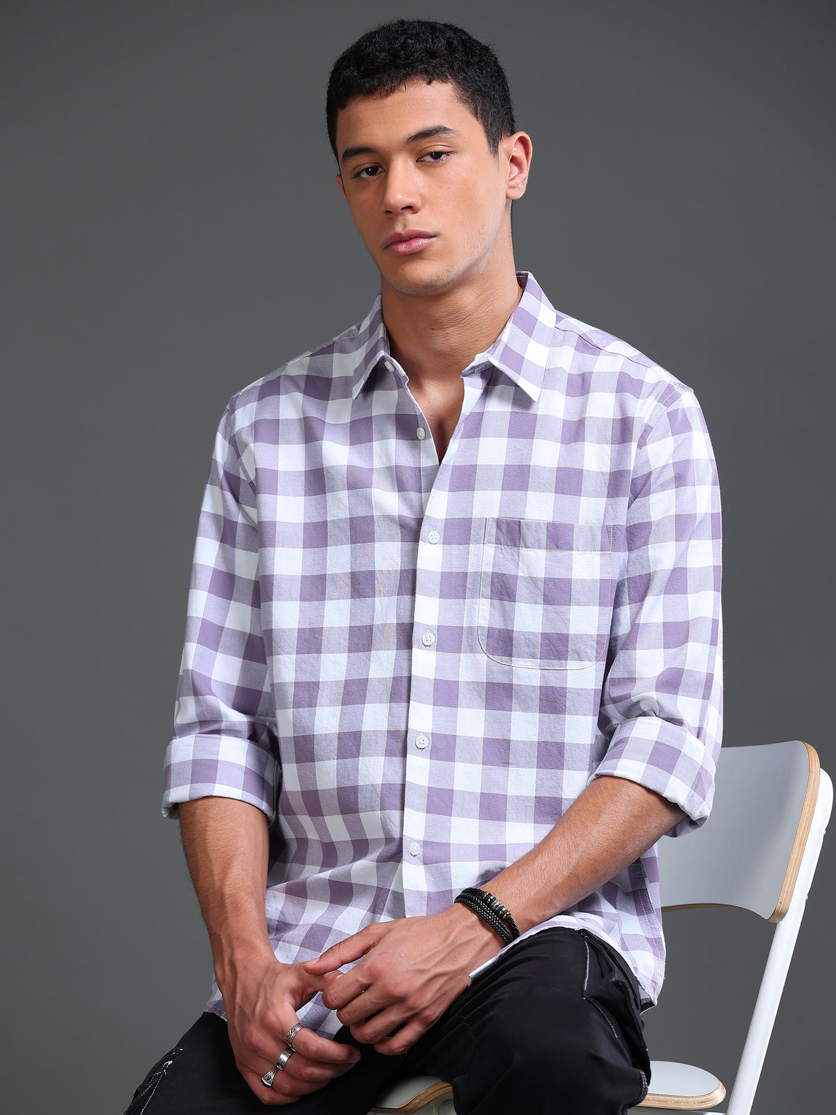 Men Premium Oxford Checks Shirt