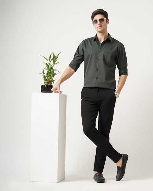 Men's Solid Casual Shirt