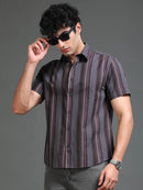 Men's Melange Twill Stripes Shirt