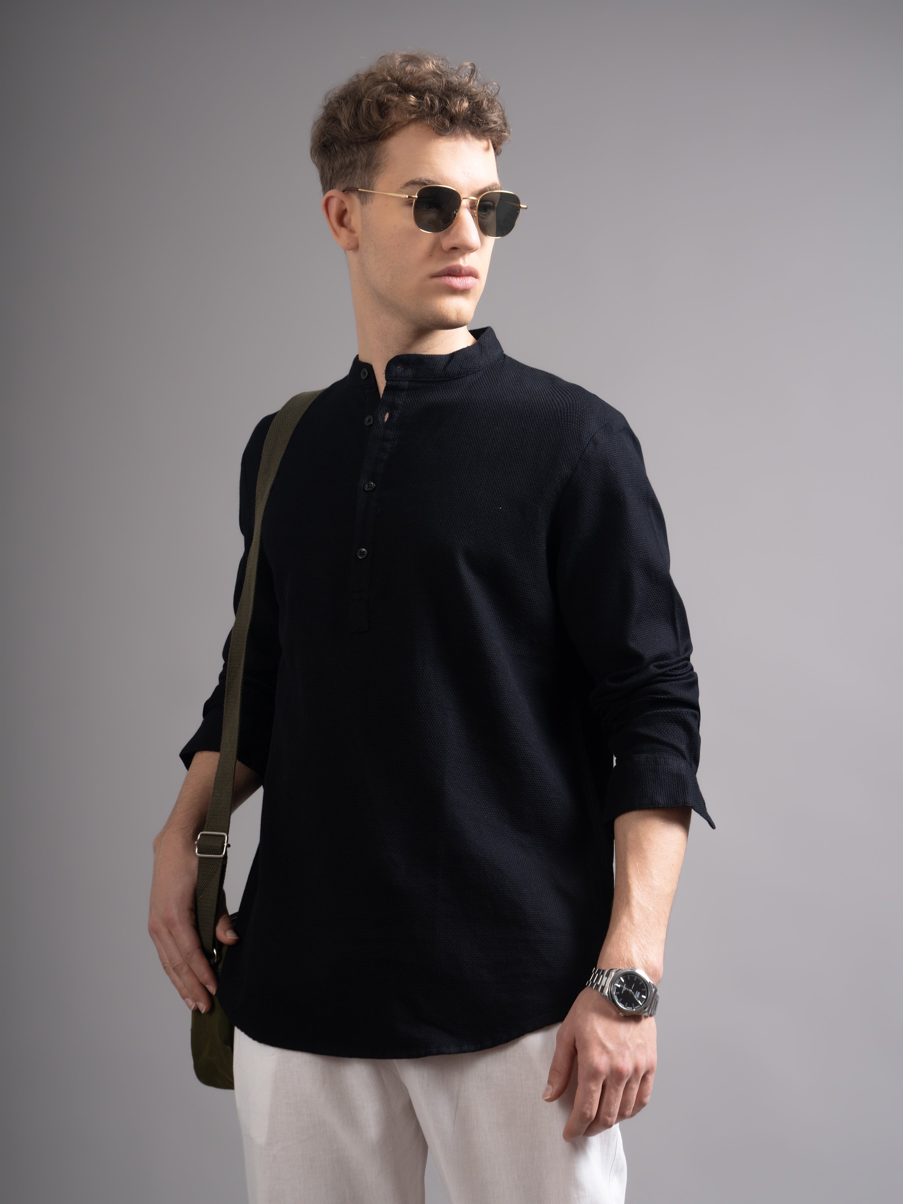 Men's Dobby Kurta Shirt