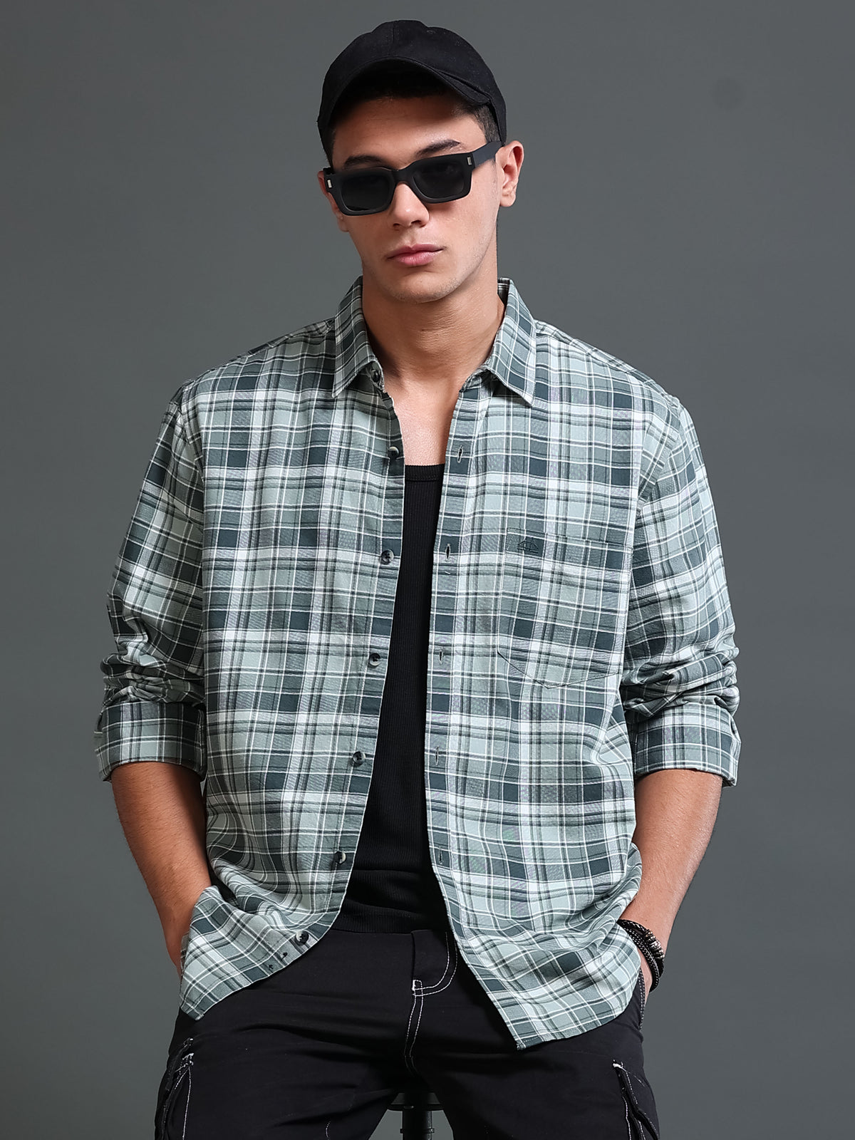 Men Premium Oxford Checks Shirt