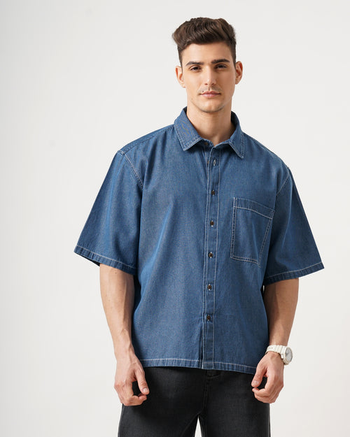 MEN'S OVERSIZED DENIM SHIRT
