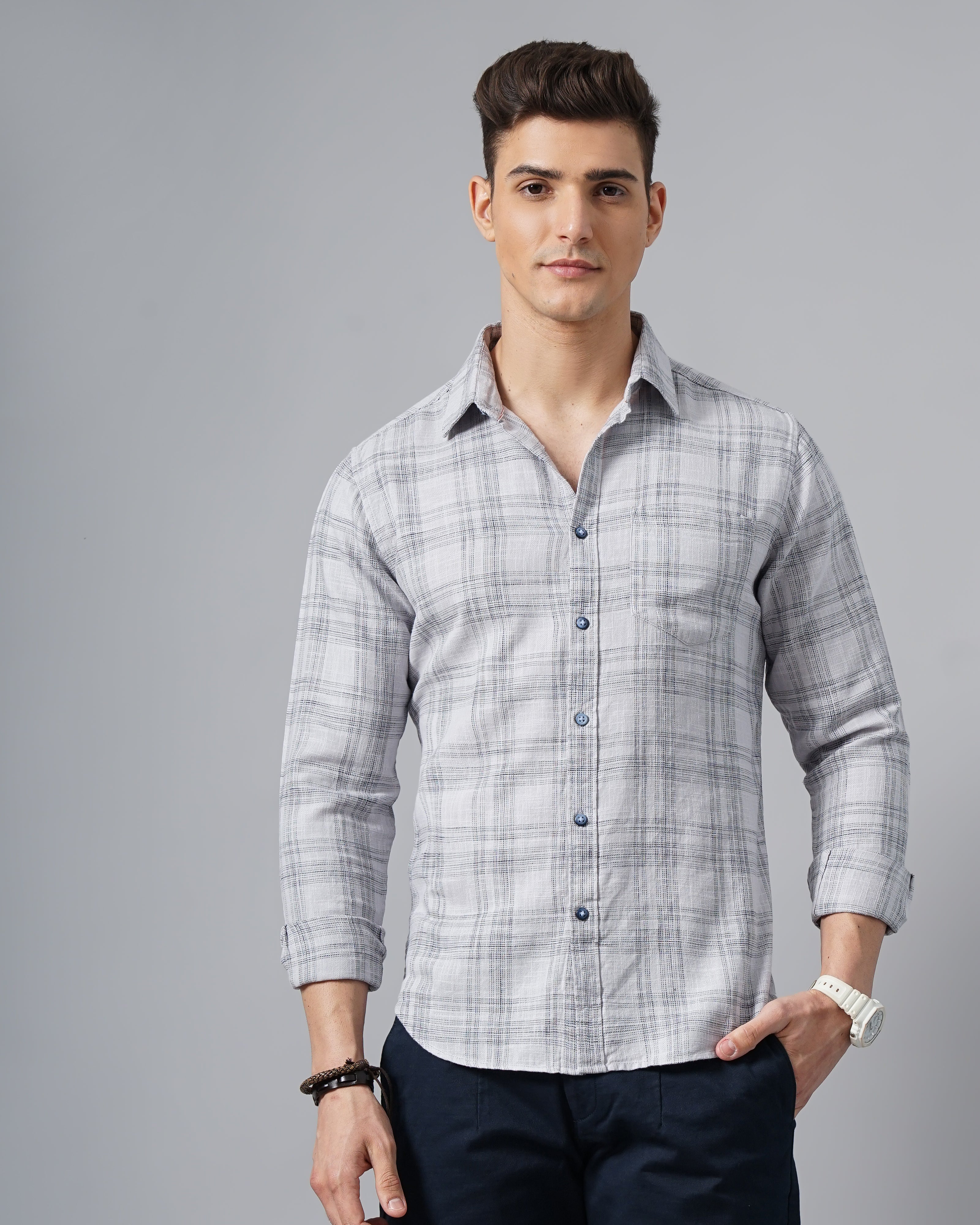 MEN'S CHECKS SHIRT