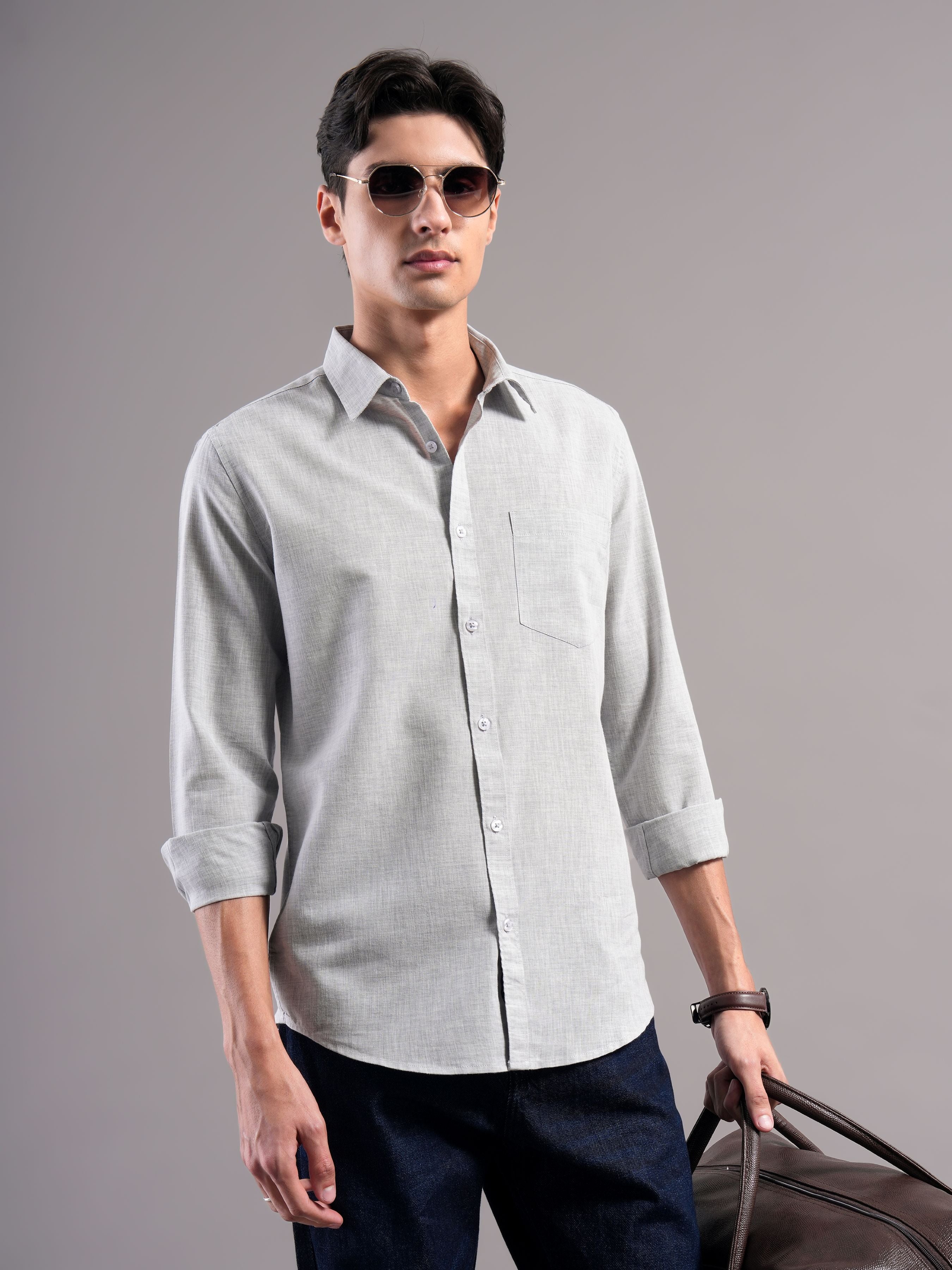 Men Smart Slim Fit Casual Shirt