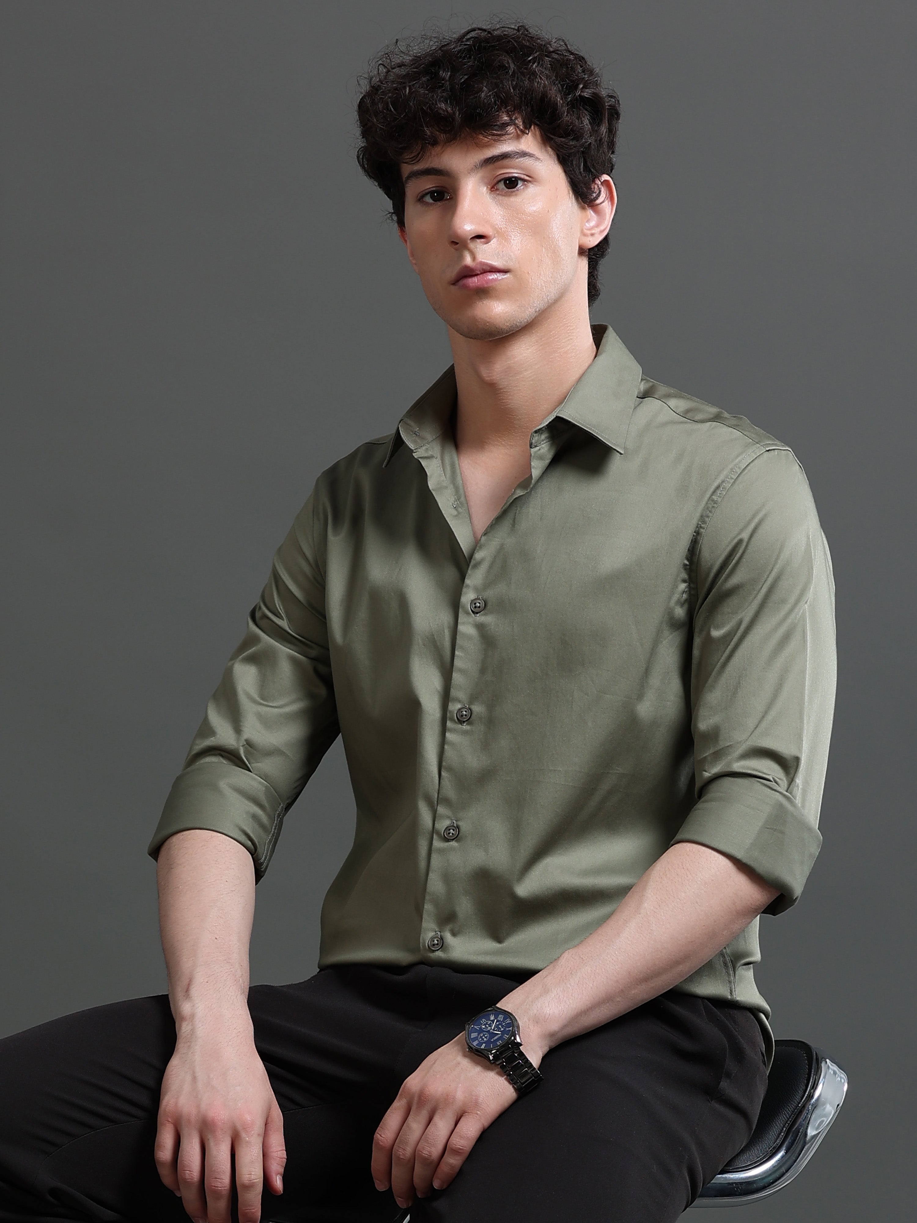 Men Smart Slim Fit Casual Shirt