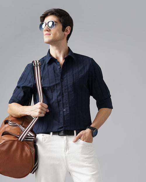 MEN'S SELF DESIGN SHIRT