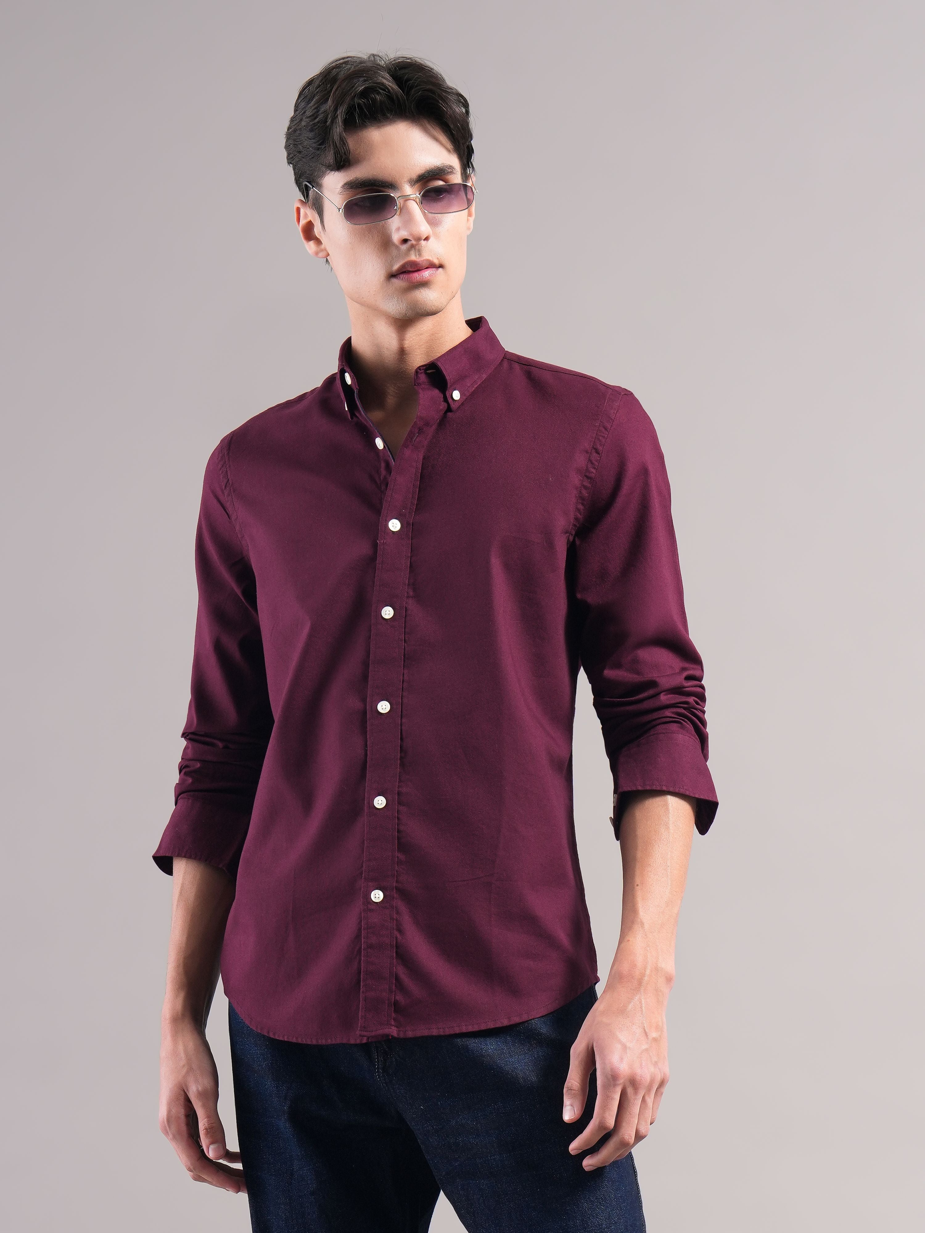 Men Smart Slim Fit Casual Shirt