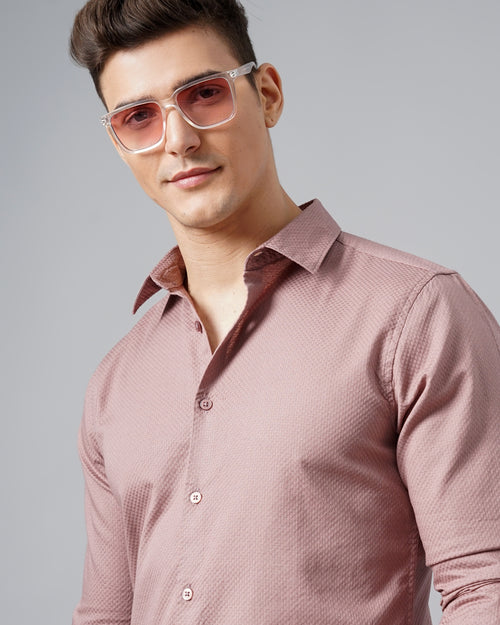 men's Self design Shirt