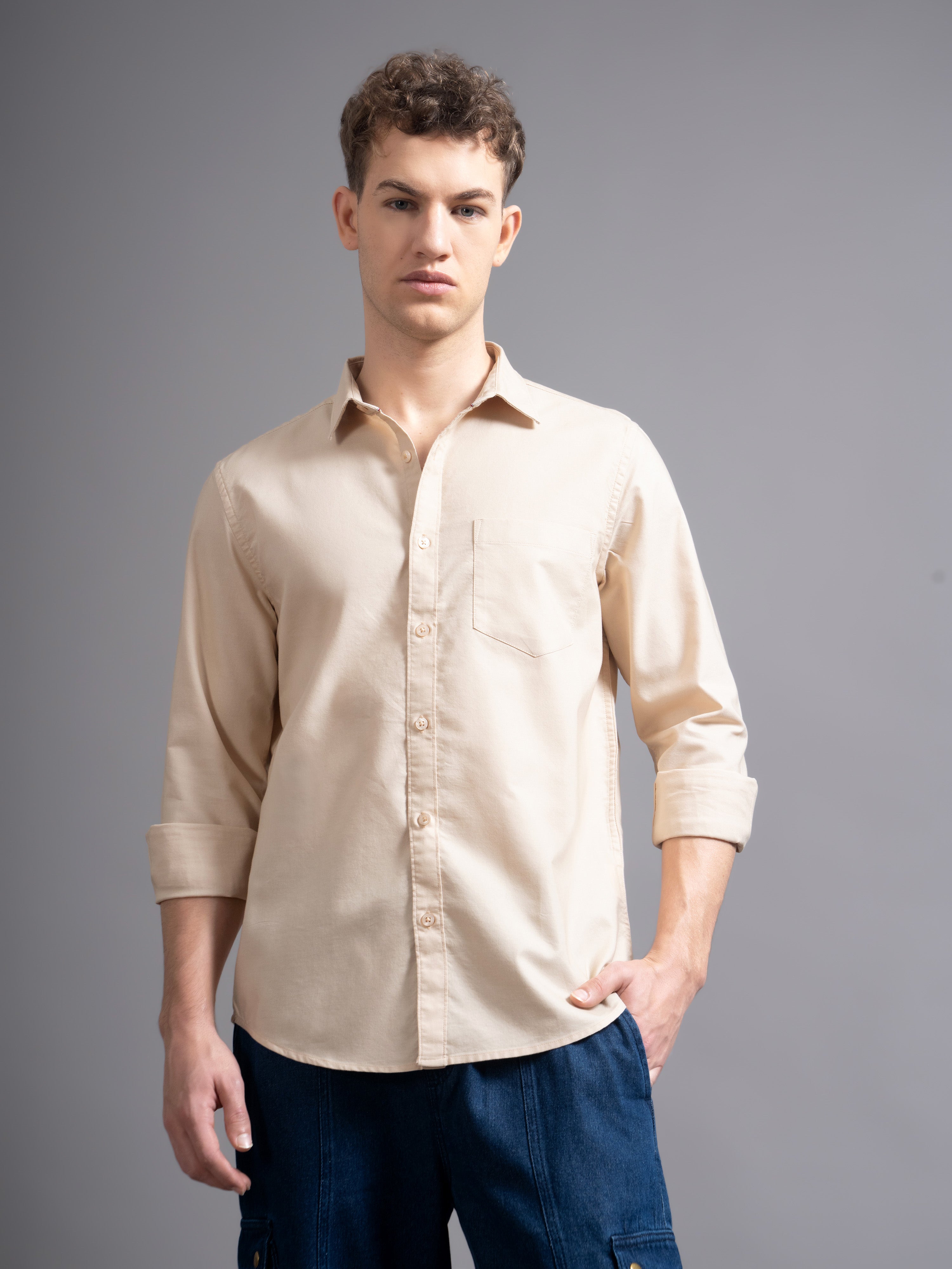Men Smart Slim Fit Casual Shirt