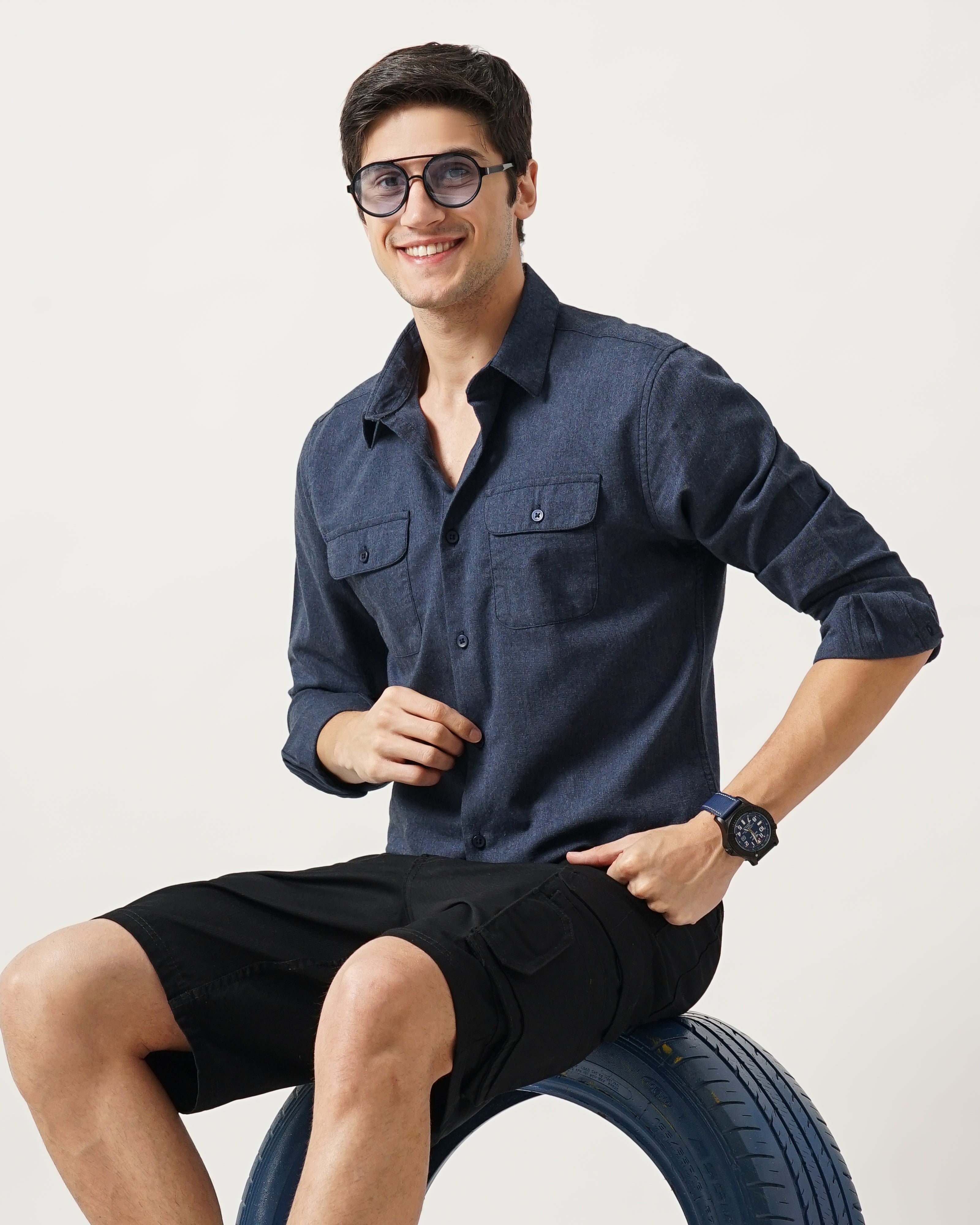 Men's Solid Casual Shirt
