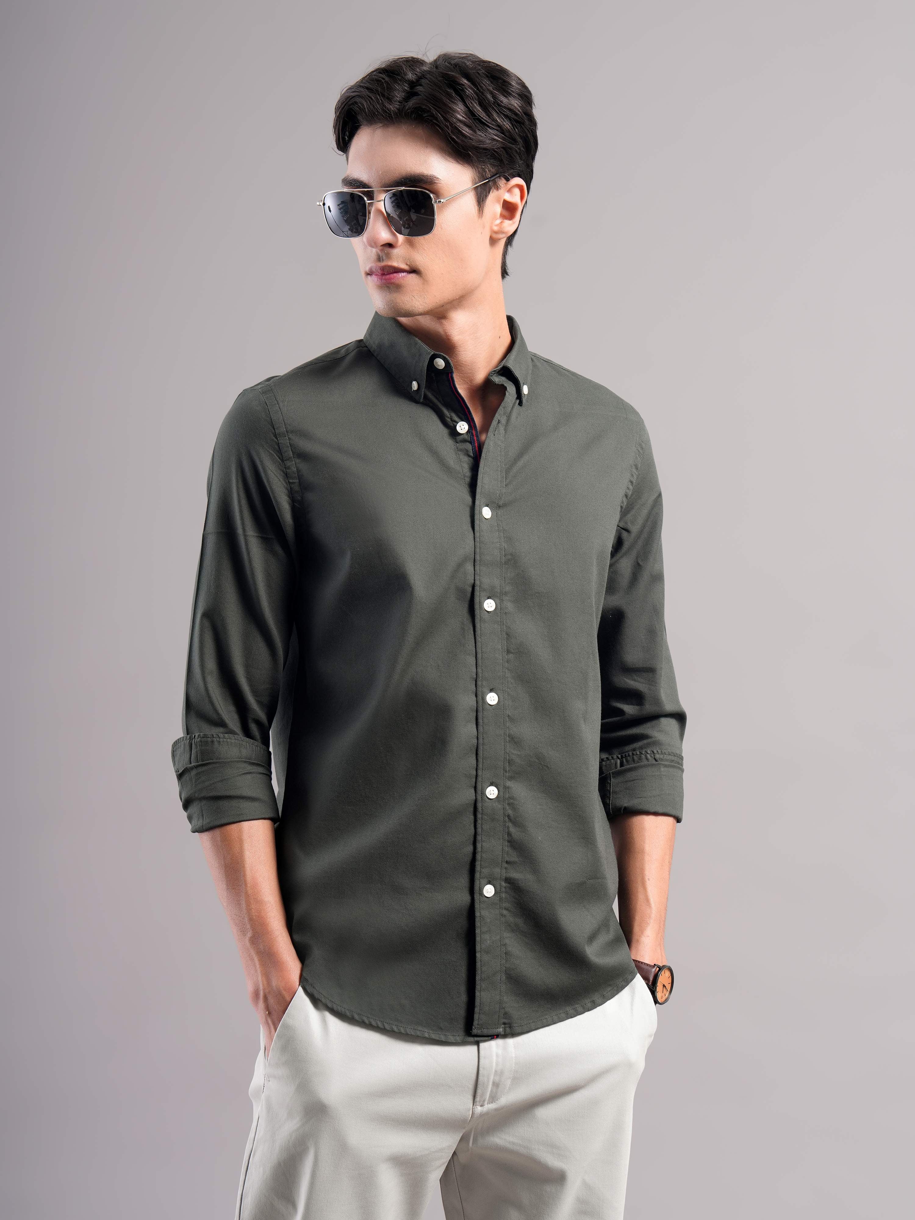 Men Smart Slim Fit Casual Shirt
