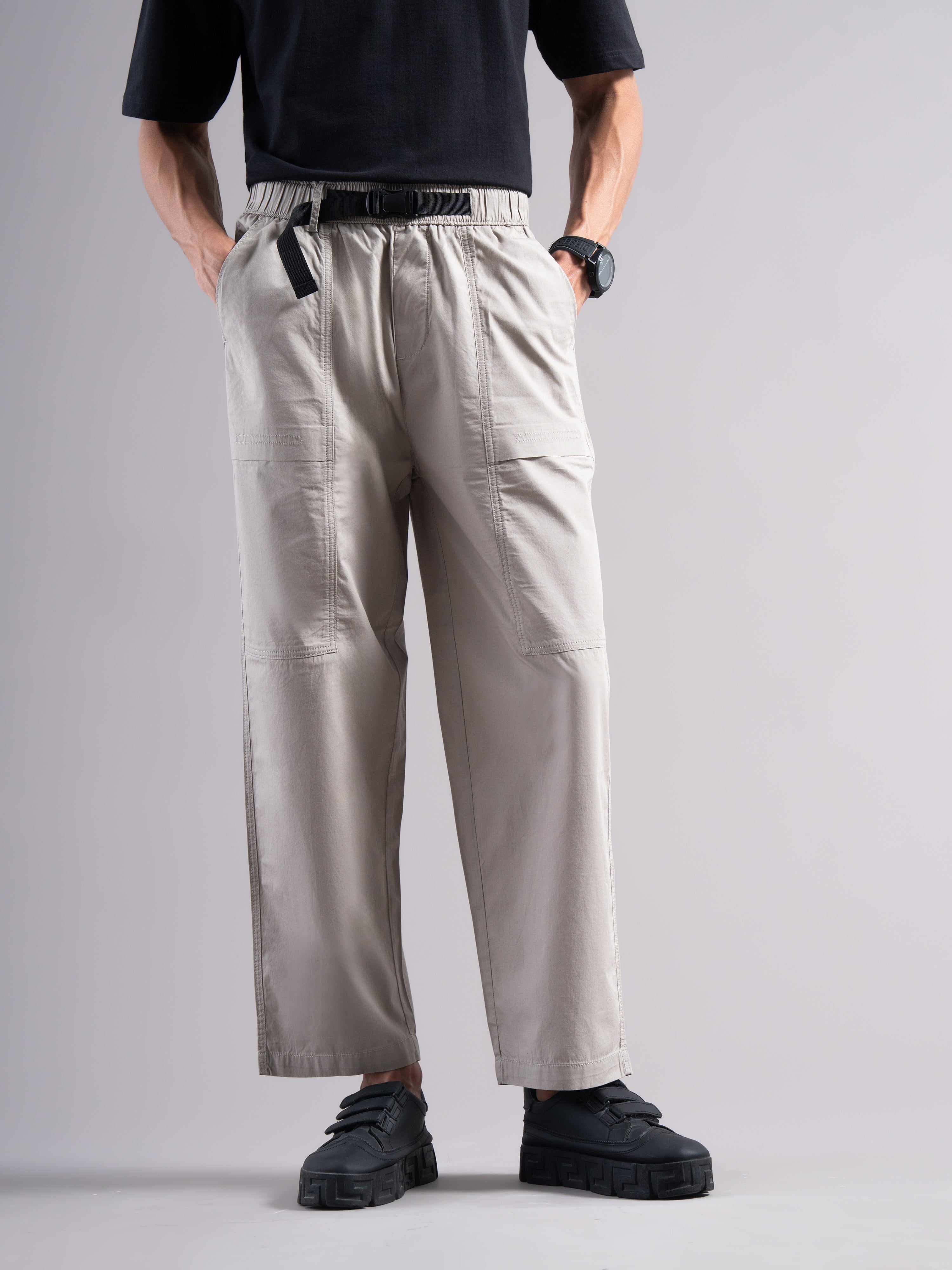 Men Smart Low-Rise Trousers
