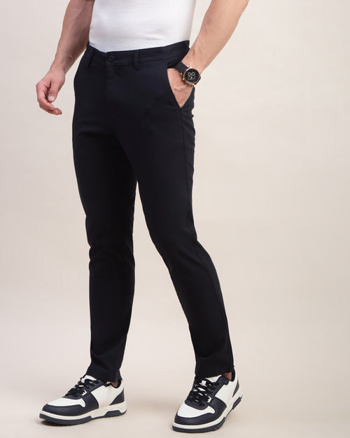 Men Comfort Slim Fit Low-Rise Chinos