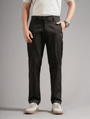 Men Tailored Low-Rise Chinos Trousers