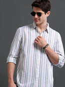 Men's Slim Fit Stripes Shirt