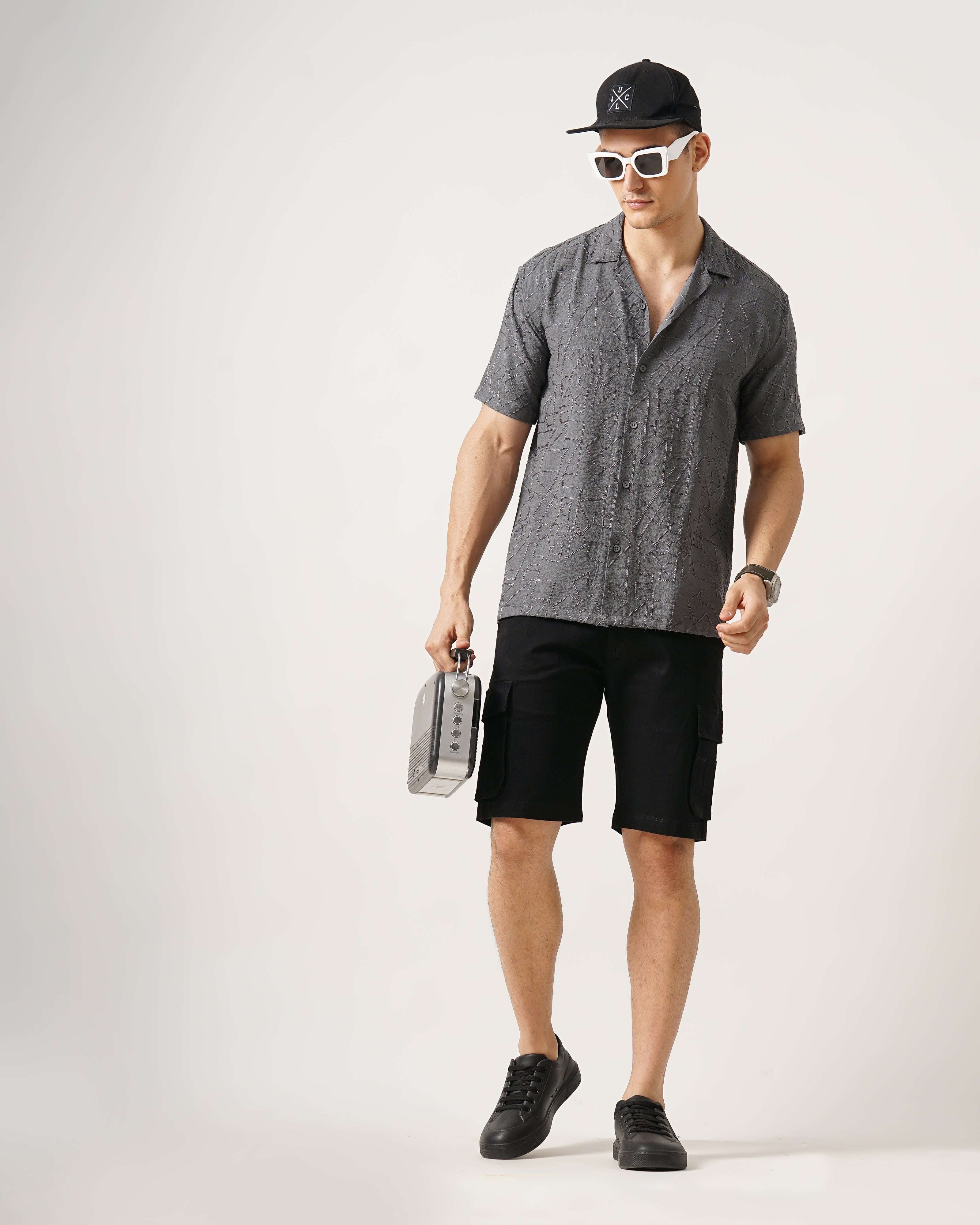 MEN'S SELF DESIGN SHIRT