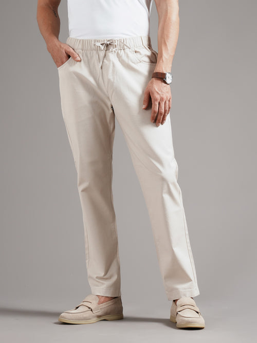 Men Tailored Low-Rise Trousers