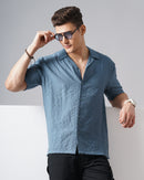 MEN'S Self Design SHIRT