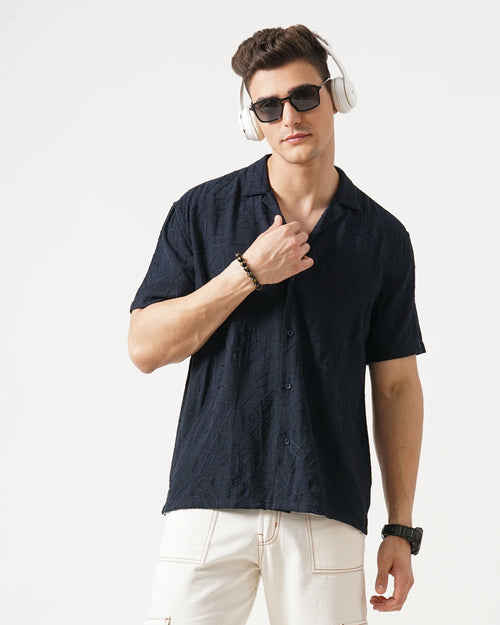 MEN'S SELF DESIGN SHIRT
