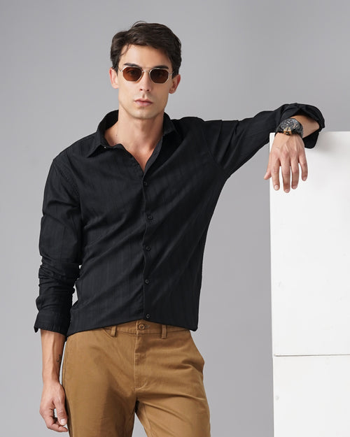 MEN'S SELF DESIGN SHIRT