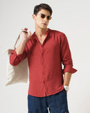 men's self design shirt