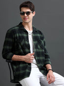 Men's Flannel Checked Slim Fit Shirt