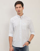 Smart Slim Fit Striped Button-Down Collar Cotton Casual Shirt