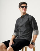 men's denim shirt