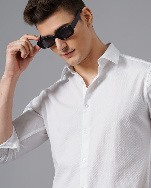 men's Self design Shirt