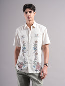 Men Smart Floral Printed Casual Shirt