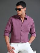 Men Dobby Solid Shirts