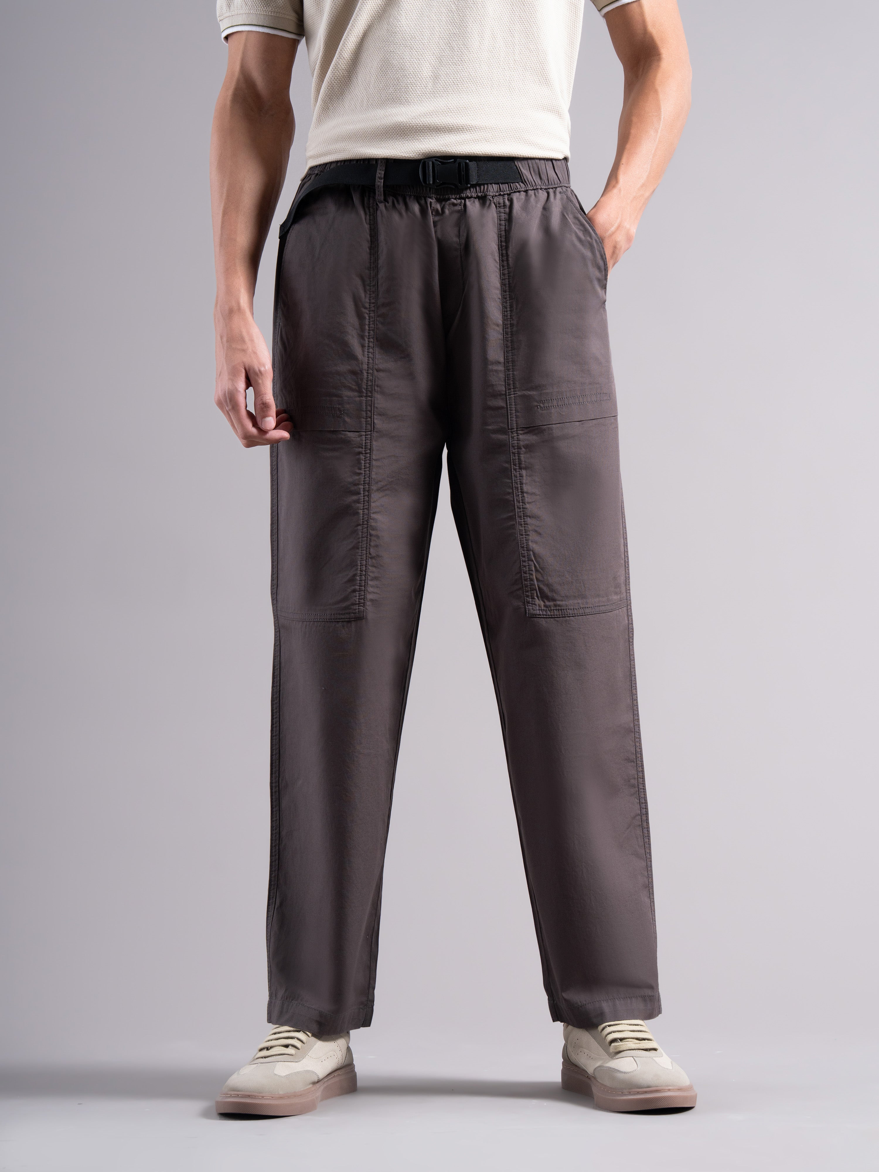 Men Smart Low-Rise Trousers