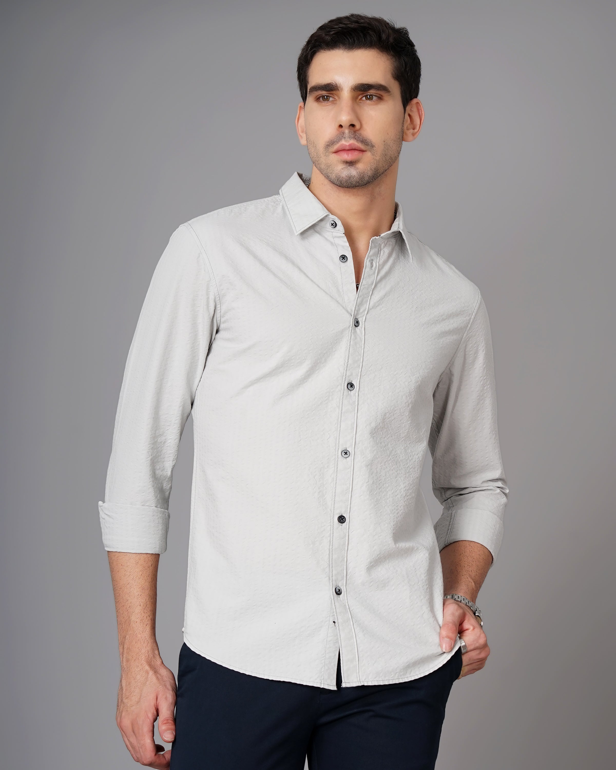 Men's Seersucker Shirt