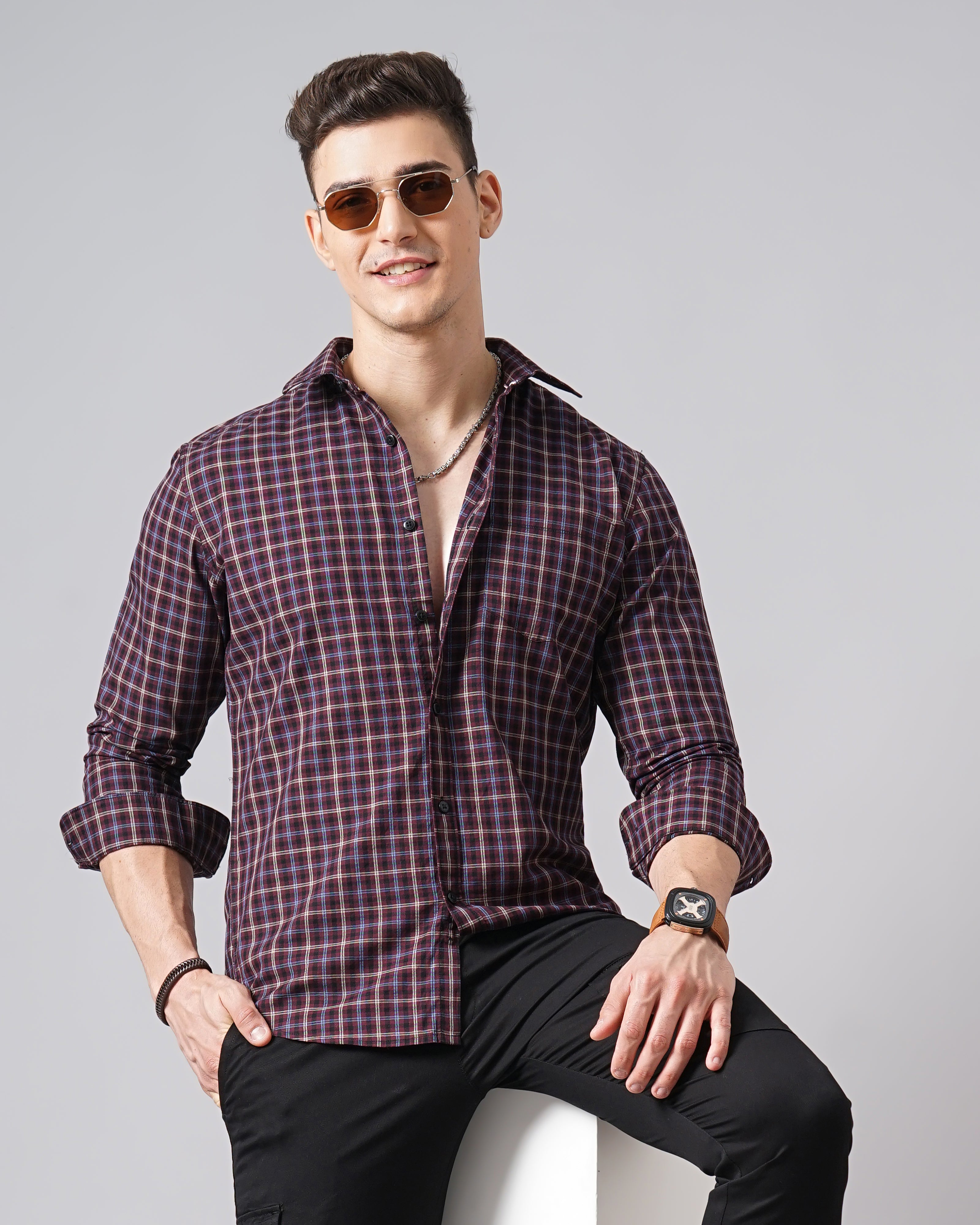 Men's Checks Shirt