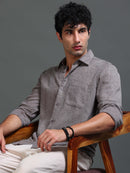 Men's Textured Solid Shirt