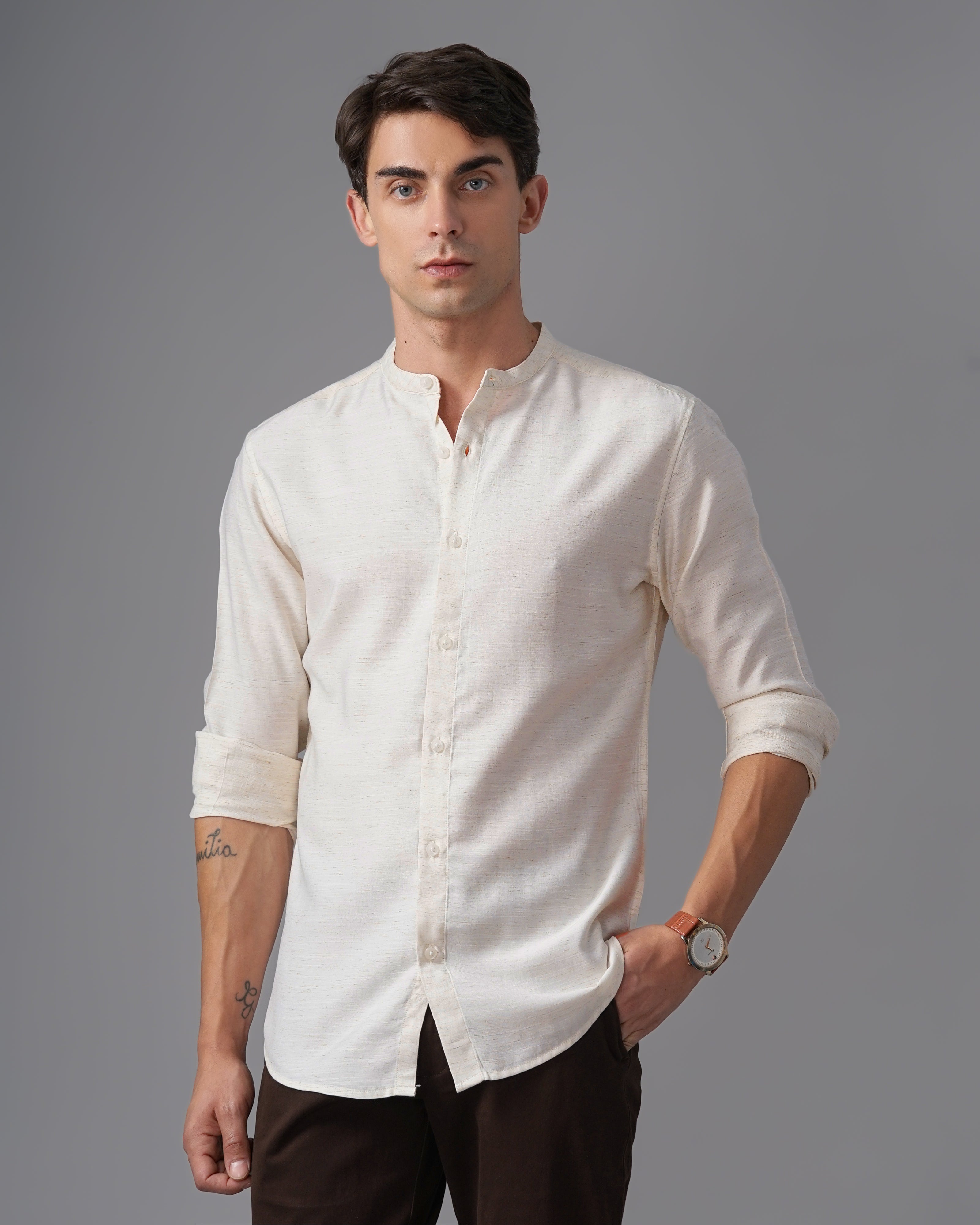 Men's Solid Casual Shirt