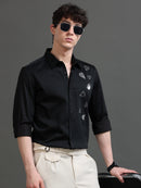 Men Smart Slim Fit Printed Party Shirt