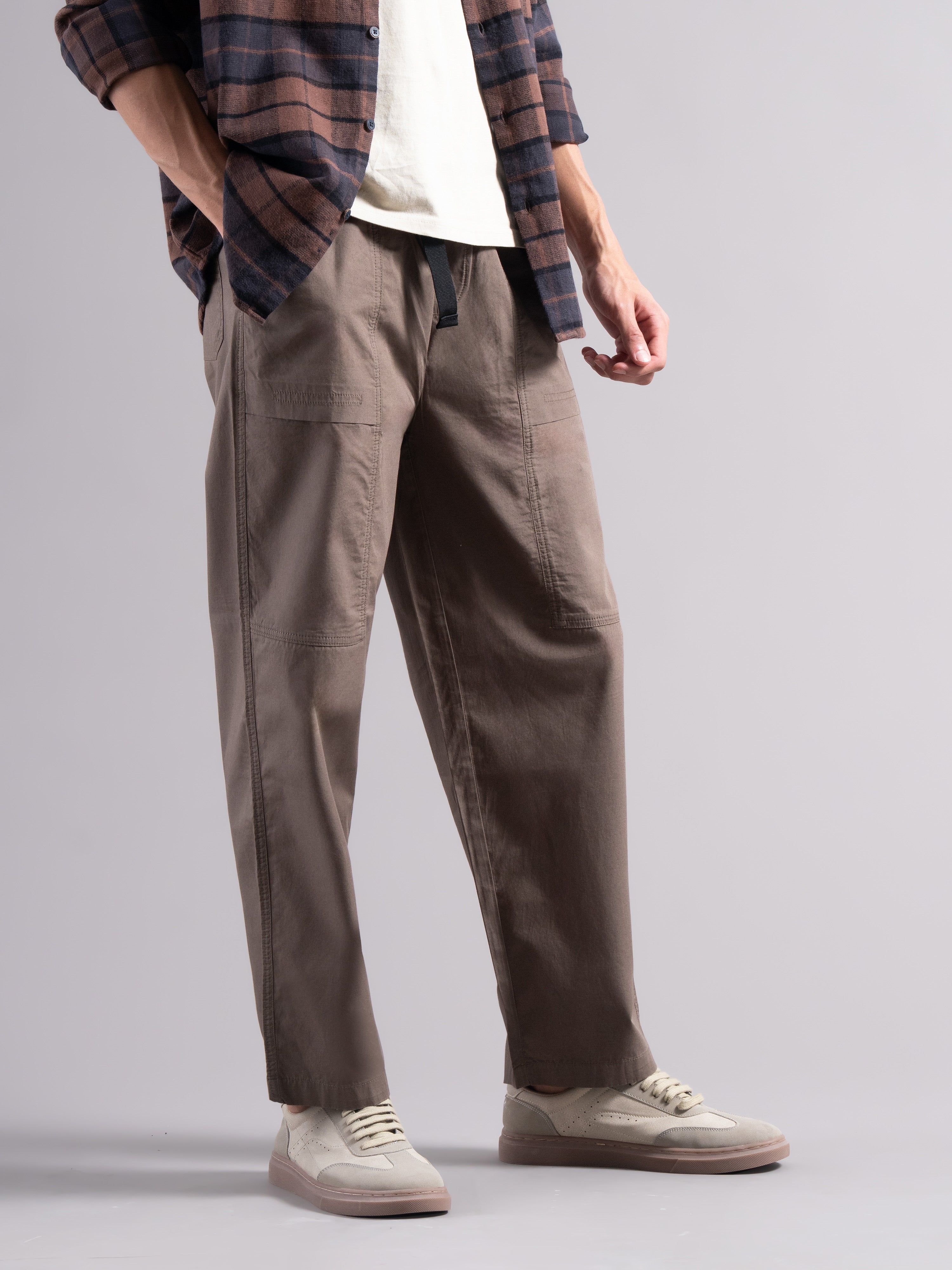 Men Smart Low-Rise Trousers