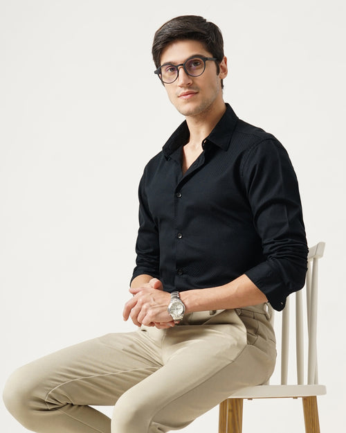 men's Self design Shirt