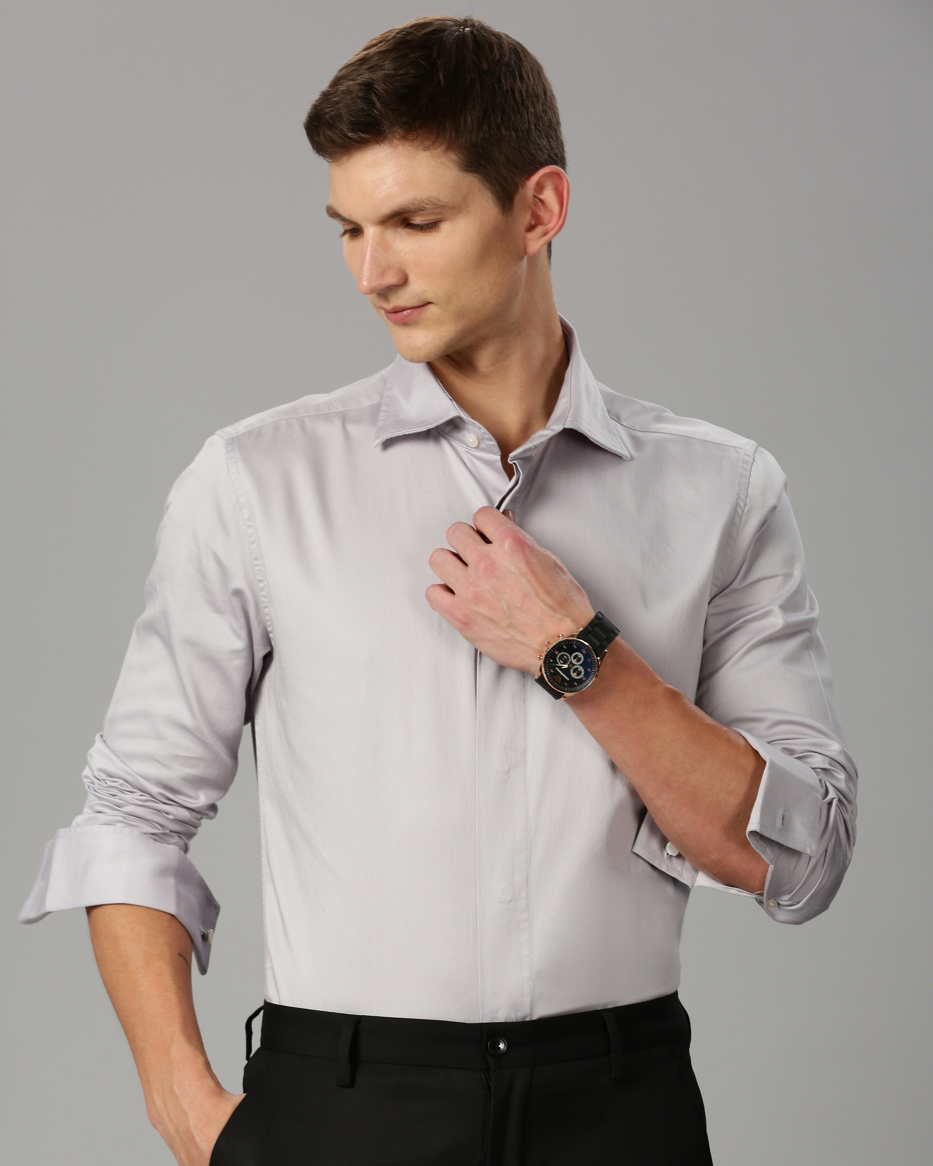Satin Men's Partywear Shirt