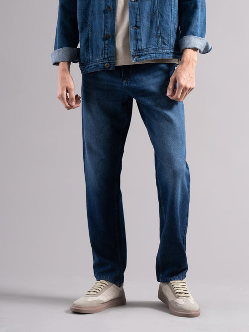 Men Smart Slim Fit Mid-Rise Light Fade Jeans