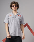 Embroidery Relaxed Fit Shirt