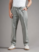 Men Tailored Low-Rise Trousers