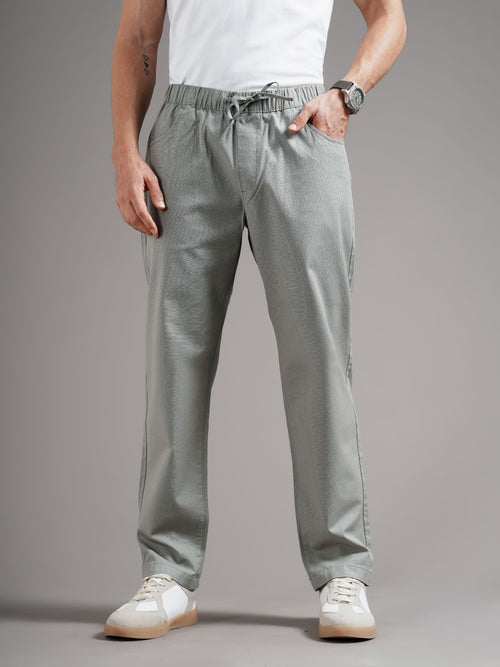 Men Tailored Low-Rise Trousers