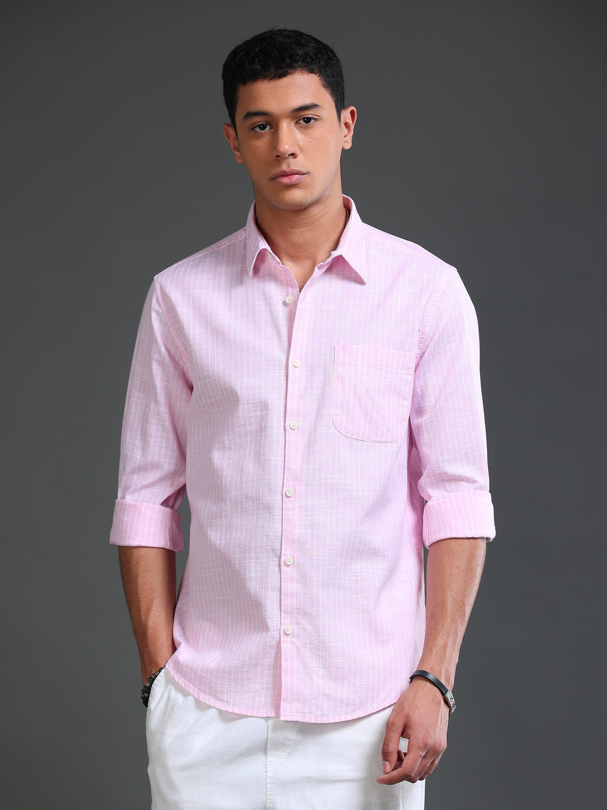 Men Stripes Shirts