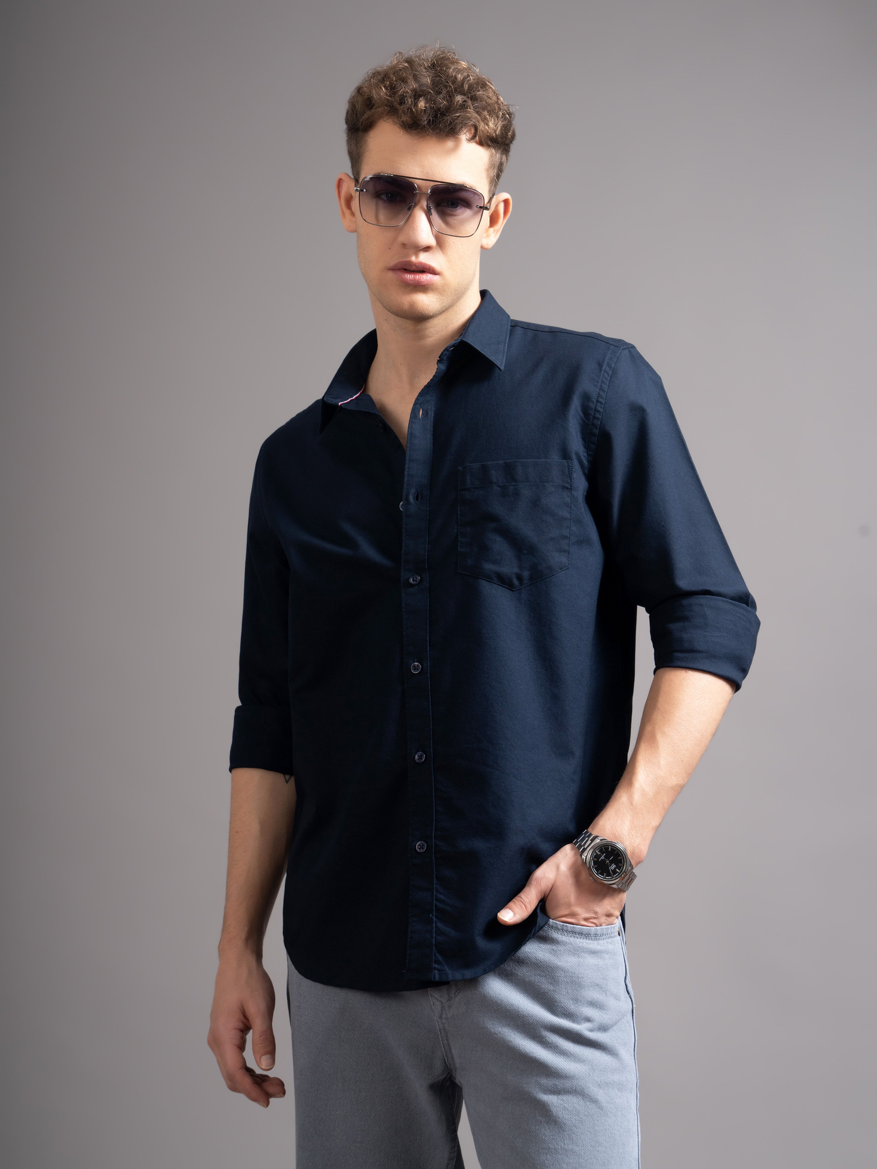 Men Smart Slim Fit Casual Shirt